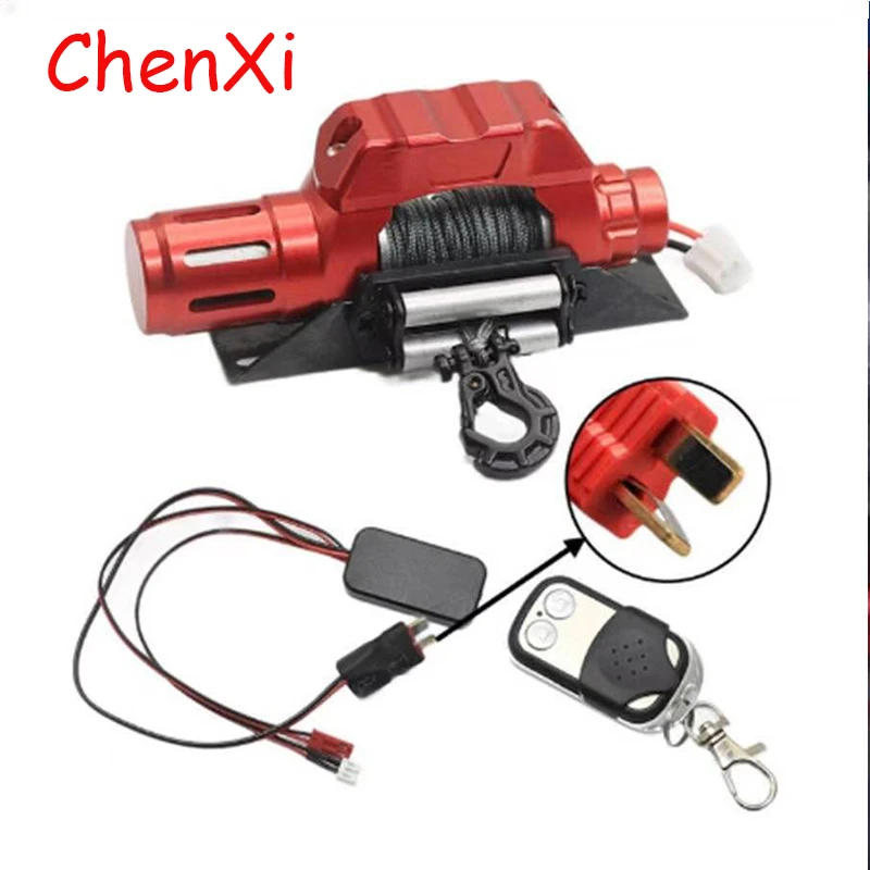 RC Metal Automatic Winch Remote Controller for 1/10 Crawler Traxxas TRX4 TRX-6 Axial SCX10 90046 Redcat GEN8 CC01 D90 | Игрушки и хобби