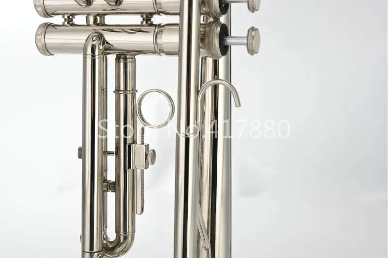 MARGEWATE Латунная Никелированная Bb труба Новое поступление B Flat Performance Musicla Instrument