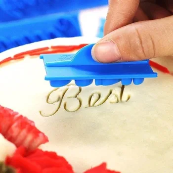 

Cake Font Mold Printing Happy Birthday Die Writing Printing Decoration Stencil Baking Tool Model Eco-Friendly Stocked