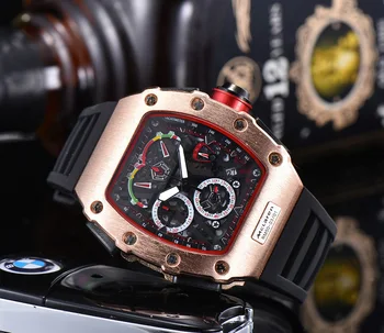 

White black gold Luxury RM Men Waterproof Watch Male Richard Watches Automatic Man Wristwatches Clock Gift Best Gifts for Men