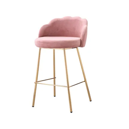 Светильник для барного стула, роскошный современный минималистичный материал, мягкая сумка, барный стул, высокий стул, американский ресторан, стойка для стойки, барный стул