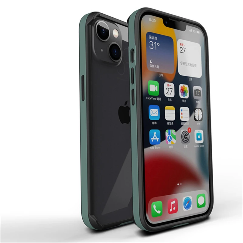 Thin Silicone Bumper For iphone 13 Pro Max 12 Mini Luxury Slim Flexible Non-Slip Anti-Knock Soft Frame Case Black Blue Red best iphone 12 pro case