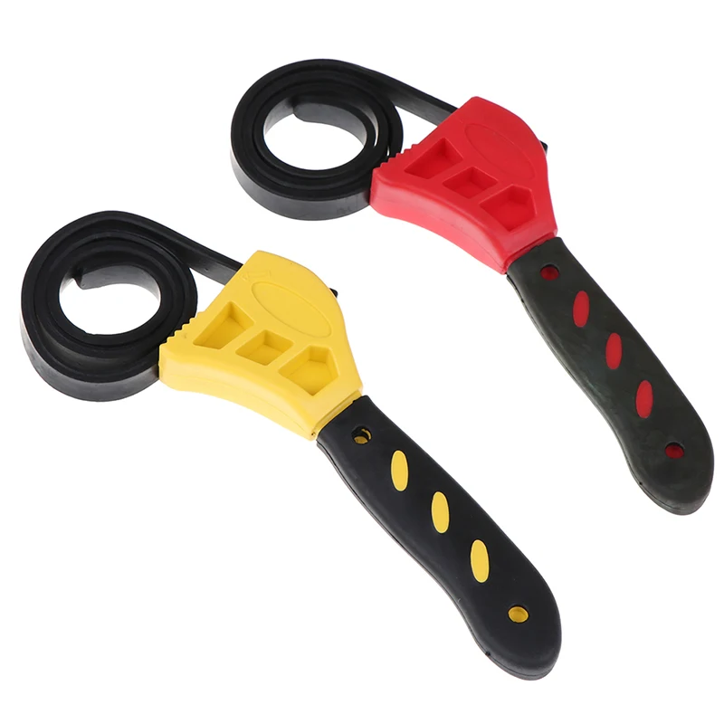 

1Pc Good Quality Rubber Strap Wrench Car Repair Universal Wrench Adjustable To Fit For Any Shape