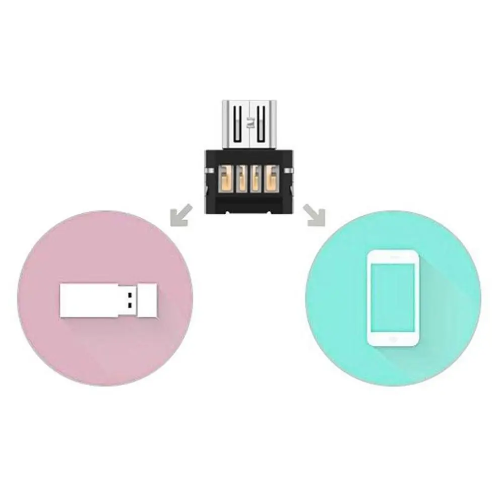 5 шт./лот мини USB флэш-накопитель U диск Адаптер конвертера OTG для Sam-sung Android телефон планшет сотовый телефон адаптеры