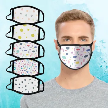 

6PCS Adult Wave Point Washable Reusable Protect Face Mask Mouth Cover Reuseable Mouth Mask Washable Face Mouth Mask Cloth mondma