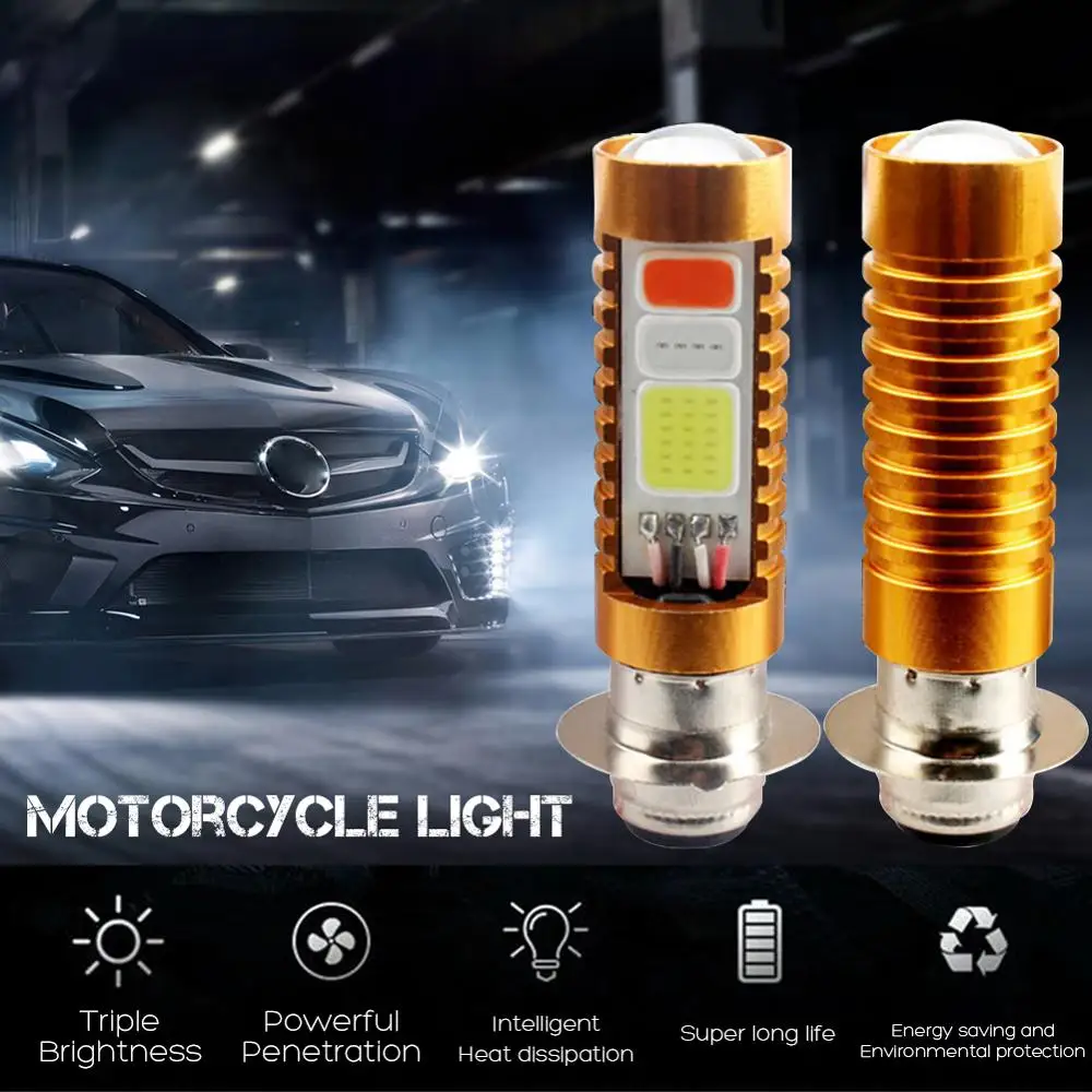 1 шт мотоцикл COB светодиодная фара Hi/Lo Beam H4 BA20D H6 передсветильник DRL |