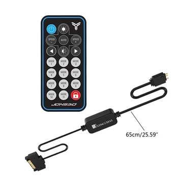 

ARGB Controller Remote Control 5V 3Pin SATA Power Supply Memory LED Light Stripe