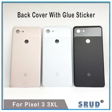 1 sztuk oryginalna tylna pokrywa baterii drzwi tylna szklana obudowa Case dla Google Pixel3 Pixel 3 XL 3XL 6.3 "wymiana
