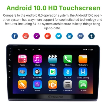 

Seicane Android 10.0 GPS 2G+32G 2.5D IPS Car Radio Head Unit Player for 2009 2010 2011 2012-2019 Ford New Transit with Bluetooth