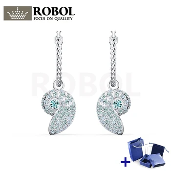 

Original SWA Earrings with Original Markings SHELL NAUTILUS PIERCED EARRINGS Box Set Women's Jewelry Gift Free Shipping