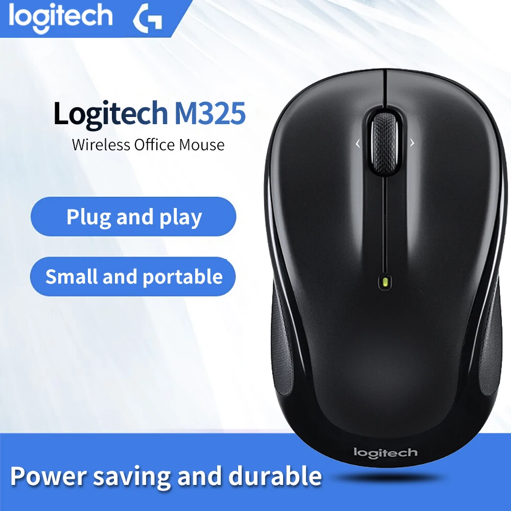 Мышь Logitech M325 беспроводная 3 кнопки USB 1000 DPI 2 4 ГГц|Мыши| |