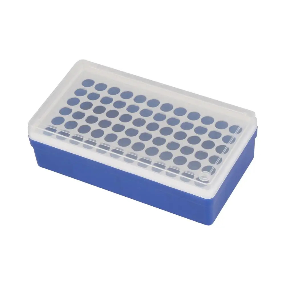 Plastic Rectangular 72 Sockets 1.5ML Centrifuge Tube Holder Box With Transparent Lid Laboratory Test Tube Bracket Lab Supplies