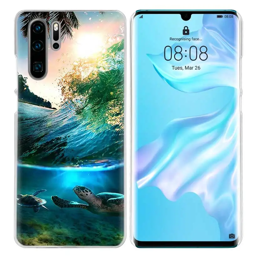 Черепаха чехол для huawei mate 30 20 10 P20 P30 Lite Pro P Smart Y9 Prime Honor 8A 8X 10i PC Чехлы для телефона - Цвет: 07