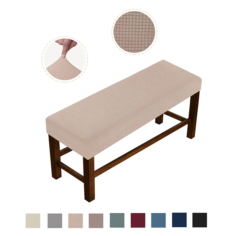 Polar Fleece Fabric Bench Cover Plaid Non-slip Removable Washable Covers Dining Room Chair For Hotel Kitchen Home | Дом и сад