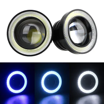 

LEEPEE DRL Daytime Running Lights Car COB LED Driving Lights Car-styling Angel Eyes Fog Lamp 2.5" 3.0" 3.5" 2Pcs/set