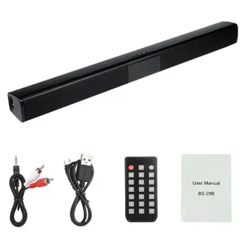 

Wireless Bluetooth Speaker Rechargeable Sound Bar Home Theater TV Stereo Sound Music Speaker Support FM AUX TF Card