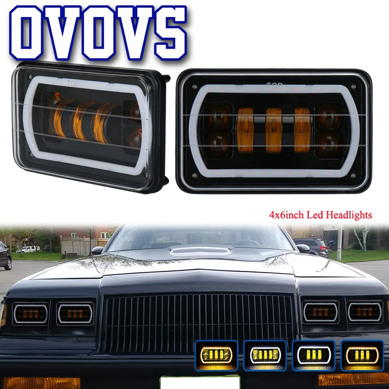2 шт. Автомобильные светодиодные Налобные фонари 4 Х6 светодиодный|headlights for|projector