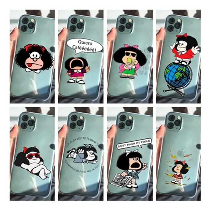 Mafalda чехол с изображением классических картин мобильный телефон для iPhone 12 11 Pro Max X