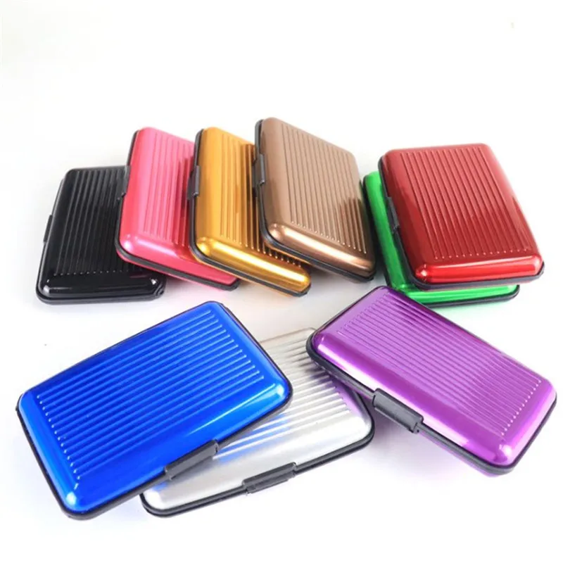 Credit Cards Holder ID Card Case Aluminum Metal Waterproof Bank Card Protection Holder Case Men Women Wallets wallet card holder,credit card wallet,credit card holder,card holder,card wallet,id card case,business card holder,id card holder,document card wallet,wallet card bag