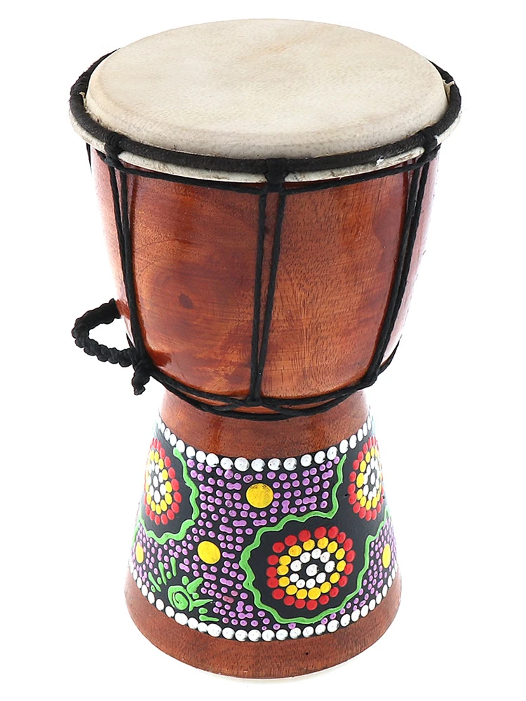 8 Inch Professional African Djembe Drum Wood Good Sound Traditional Musical Instrument
