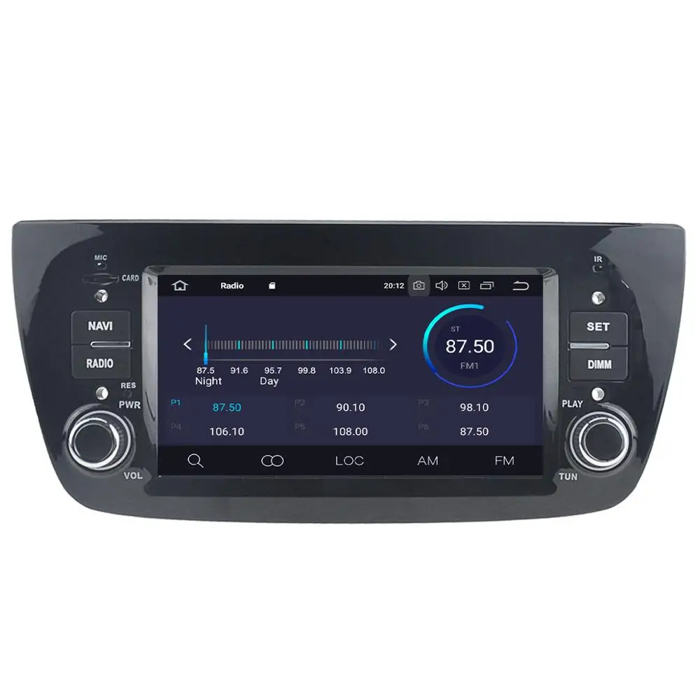 Excellent Android 9 PX5/PX6 Car GPS navigation Headunit For FIAT DOBLO For Opel Combo Tour 2010-2016 car radio head unit Multimedia player 5