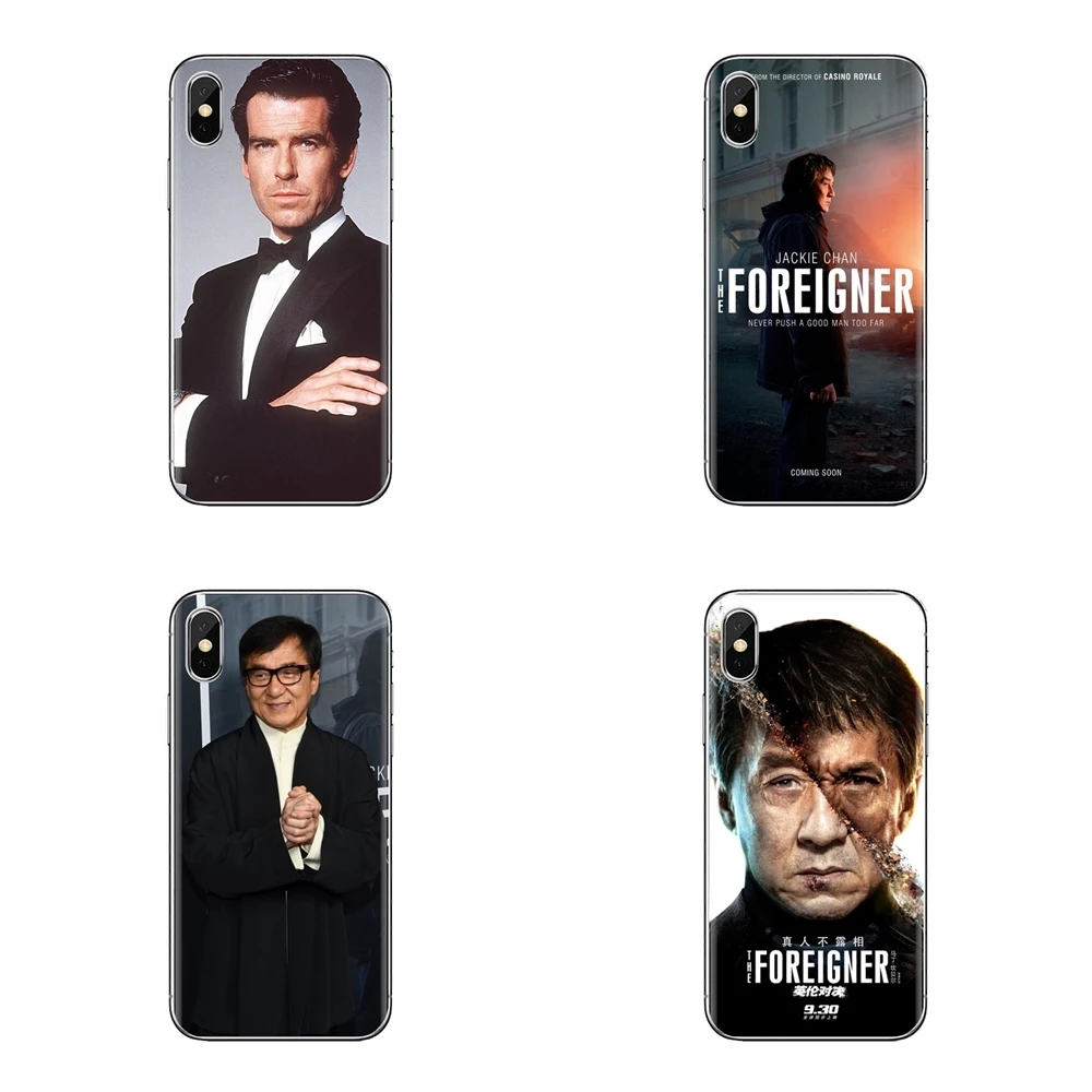 Джеки Чан Pierce Броснан для huawei G7 G8 P7 P8 P9 Lite Honor 4C 5X 5C 6X Коврики 7 8 9 Y3 Y5 Y6 II 2 Pro 2017 мягкий