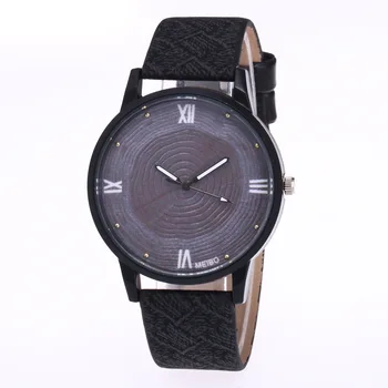 

Fashion Watch Men Art Wood Annual Ring Dial Roman Numerals Luminous Hands Male Quartz Clock Simple Sports Fitness Wrist Watch