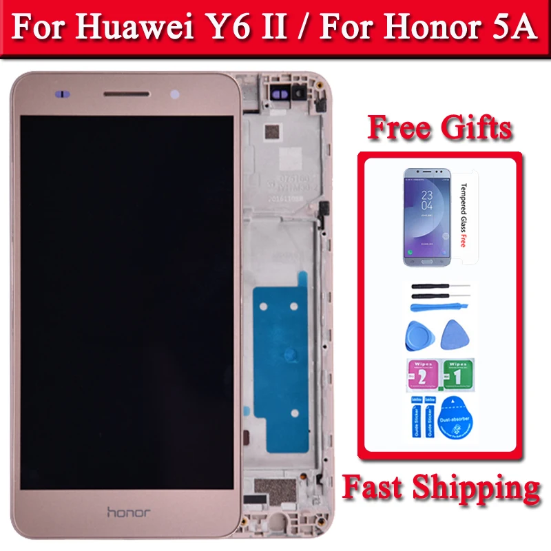 Оригинальный дисплей для Huawei 5A Y6 II CAM-L23 CAM-L03 CAM-L21 CAM-AL00 LCD + цифровой преобразователь