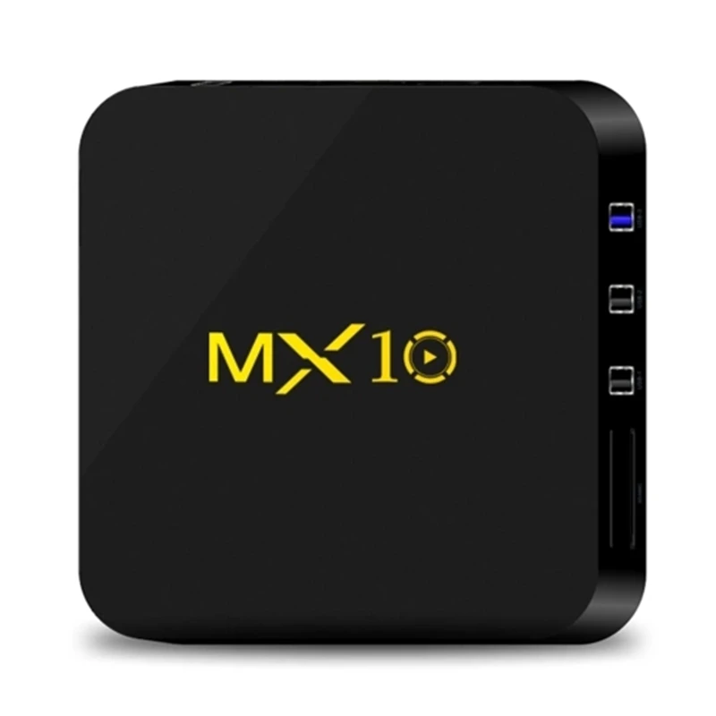 Mx10 Android 8.1 Tv Box 4Gb / 32Gb 4K Supported Rk3328 / Vp9 / H.265 / Hdr10 / Usb3.0 / Dlna / Miracast / Wifi / Lan(Eu Plug)