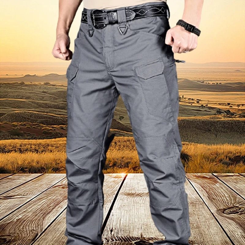 Men's Tactical Cargo Pants Elastic Multi Pocket Outdoor Casual Pants Military Army Combat Trousers  Sweatpants Plus Size 6XL