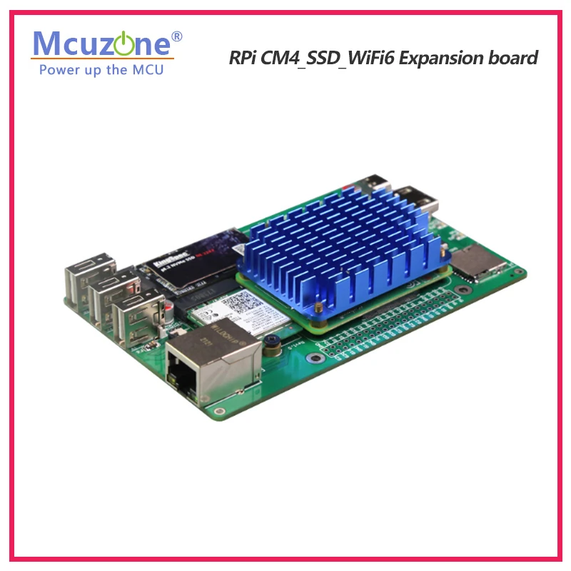 Rpi Placa de Expansão Pcie M.2 Nvme Chave 2280 2242 Ax200 Cm4_ssd_wifi6 Ax210 Wifi6e Ubuntu Quadro demonstração - Imagem 4