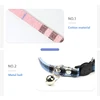 Adjustable Collar for cats Security snap Cat Collar with bell Cotton Material Does Not Hold The Neck Pet Products Puppy Collar 3