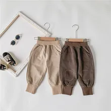 Для мужчин и Для женщин и принтом «звездочки» для детей? Узкие брюки осень стиль дети Повседневное Versitile Модные-брюки для девочек в Корейском стиле-Стиль Мода