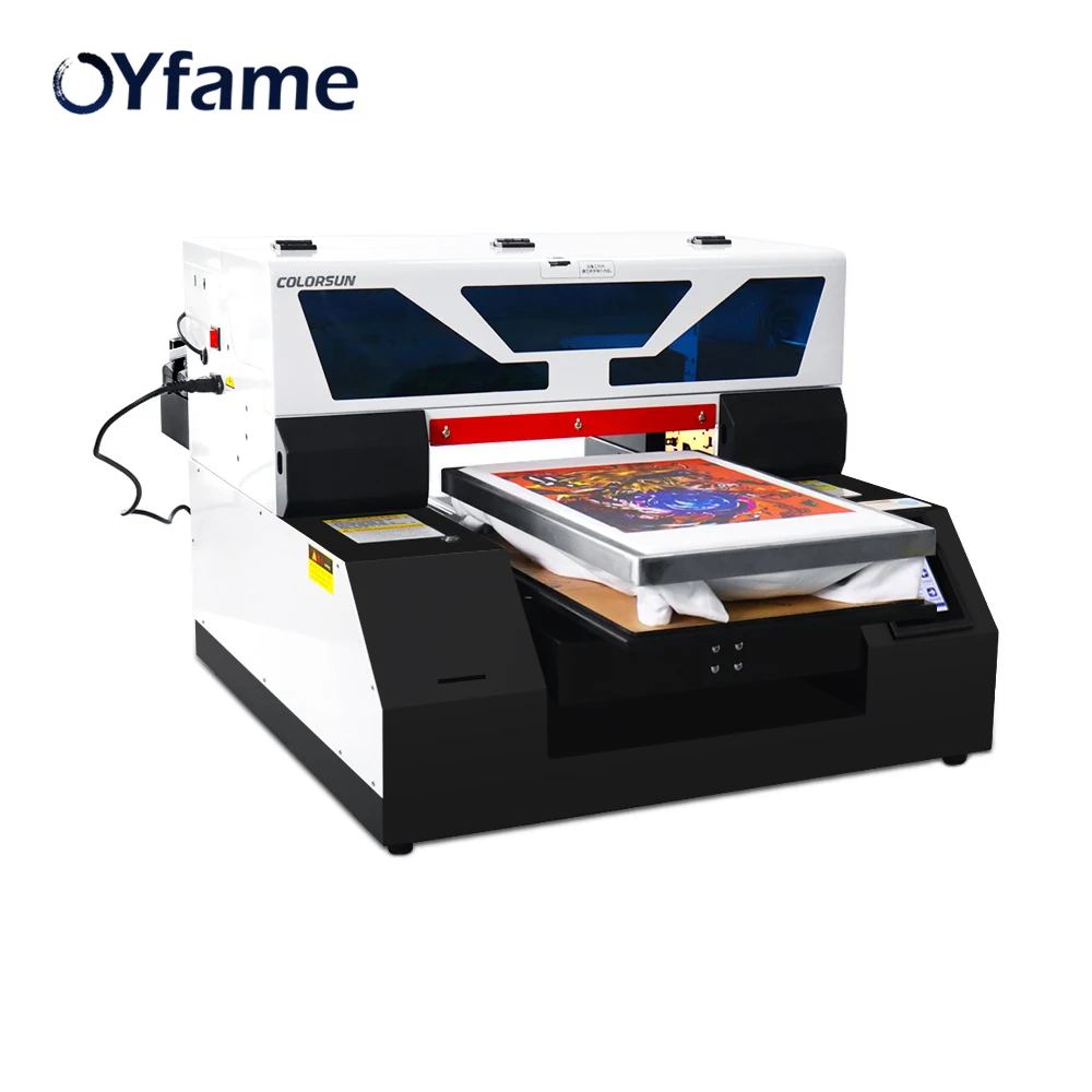 OYfame R2000 DTG Printer Automatic A3 Flatbed Printer 8Color For t