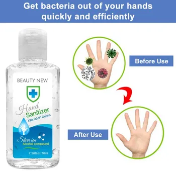 

1 pcs Instant Hand Sanitizer Spray Disinfection Antibacterial 75% Alcohol 70 Ml Office Portable Hand Rub hand soapS318