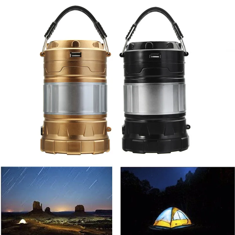 

Portable Lantern LED Solar Powered Camping Tent Light Outdoor Collapsible Lamp Rechargeable Flashlight Torch for Camping Hiking