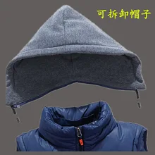 Стиль с капюшоном МОЛОДЕЖНЫЙ мужской пуховик хлопковая стеганая одежда жилет Модный осенний и зимний жилет Зимний корейский стиль Waistc