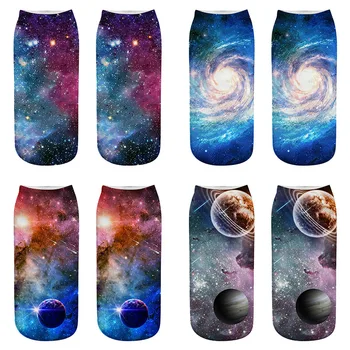 

Universe Starry Sky Pattern 3D Print Women's Sock Styles 3D Digital Print Socks Cute Ankle Socks for Women Children CY