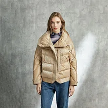 

Winter New Ladies White Goose Down 90% Down Jacket Casual Warm Jacket