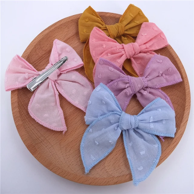 Velvet Fable Bow Hair Clips Baby Girls Women Large Sailor Head Bows  Accessories Hair Grips for