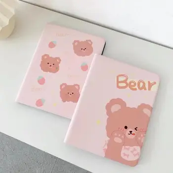 

Cute cartoon bear Cases For iPad Mini 4 5 Pro 9.7 10.5 2017 2018 2019 for ipad pro 2020 New Soft Leather Filp Tablet PC Cover