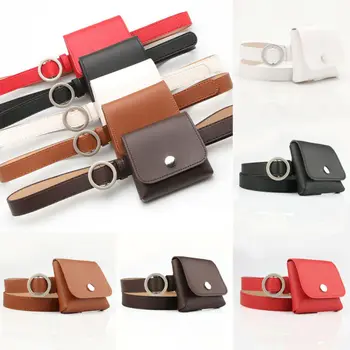 

2020 Newest Hot Women's Waist Pack Waist Belt With Small Mini Purse Solid Plain Waist Bag Ladies Fashion Winter Elegant Belt Bag