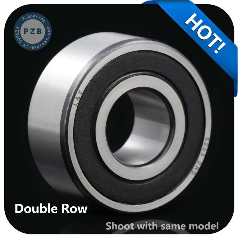 

1Pcs High Speed 5312-2RS 3312-2RS size 60*130*54mm double row angular contact ball bearing