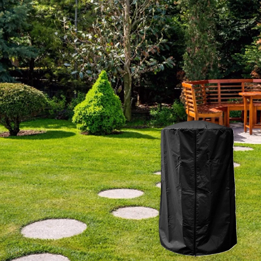 Garden Heater Cover Durable Oxford Silver Coated Waterproof Fabric Courtyard Heater Cover Patio Outdoor Awnings