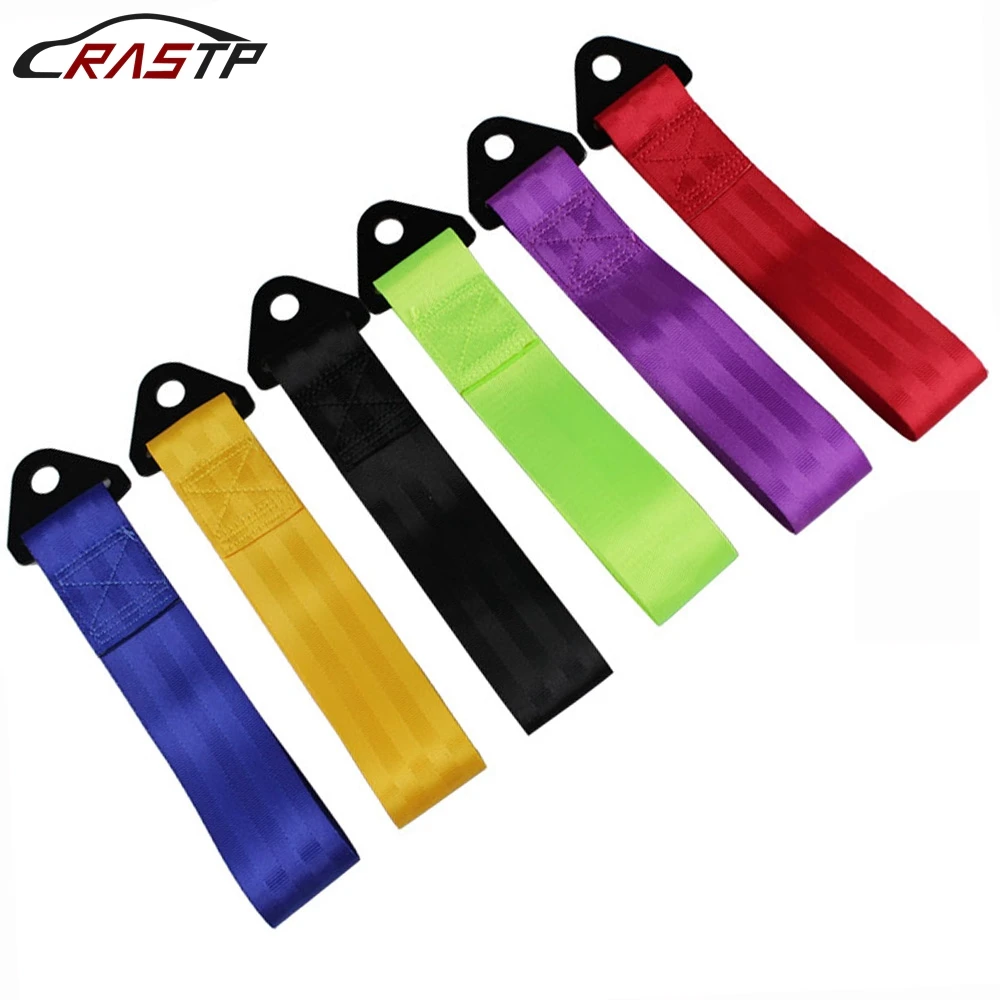 RASTP-Corda De Reboque Universal, Nylon De Alta Resistência, Corda De Reboque De Emergência, Reboque De Corrida, Olho com Bumper, Acessórios Do Carro, RS-BAG013A-NM