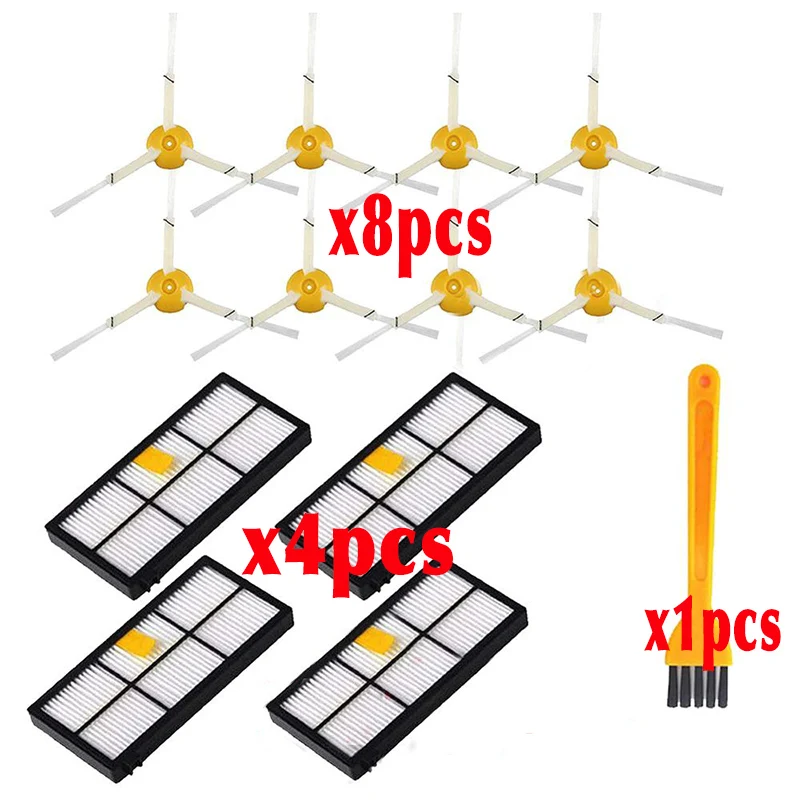 HEPA фильтры щетка комплект Запчасти аксессуары для IRobot Roomba 805 860 861 865 866 870 871 880 885 960 966 980 серии замена - Цвет: 13pcs-set