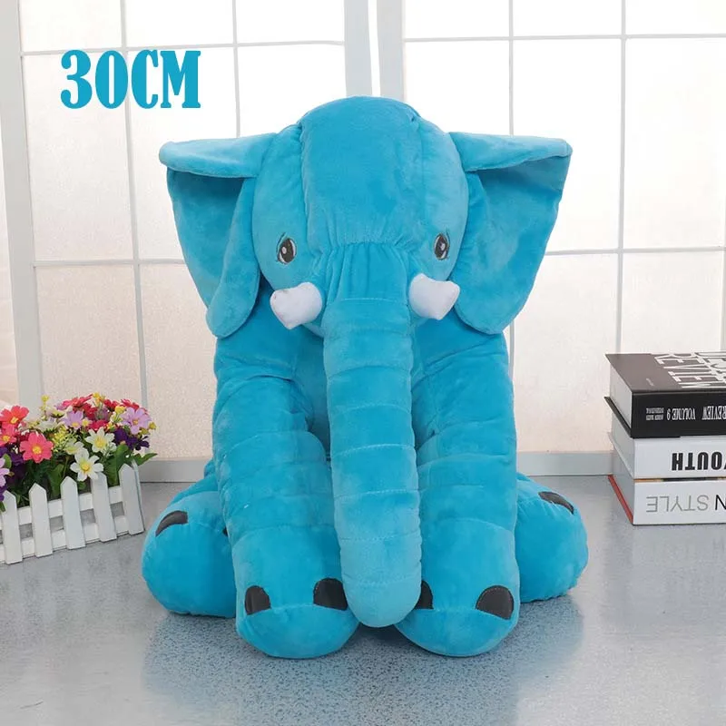 30cm Blue Подушка для новорожденного ребенка, подушка для сна со слоном, мягкое детское постельное белье, подушка для ребенка, мягкие подушки, подарок для маленькой девочки - Цвет: 30cm Blue
