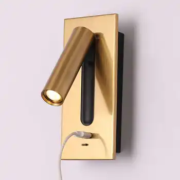 

Geovancy USB Led Wall Lamp Book Light for Bedroom Headboard Night Reading Lamp Toggle Switch 3W Spot Stair Led Light Indoor