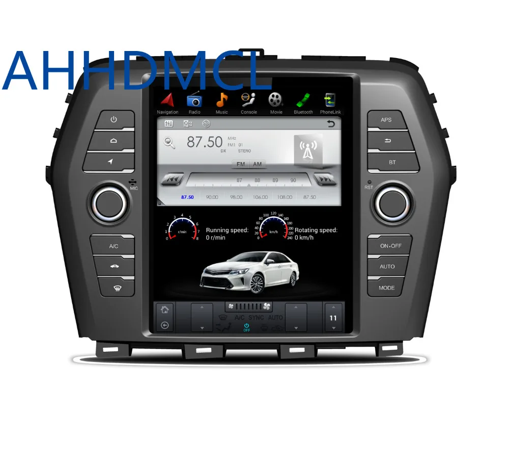 Автомобильный мультимедийный плеер Tesla Style Android стерео GPS для Nissan Maxima Auto AC Edition 2016