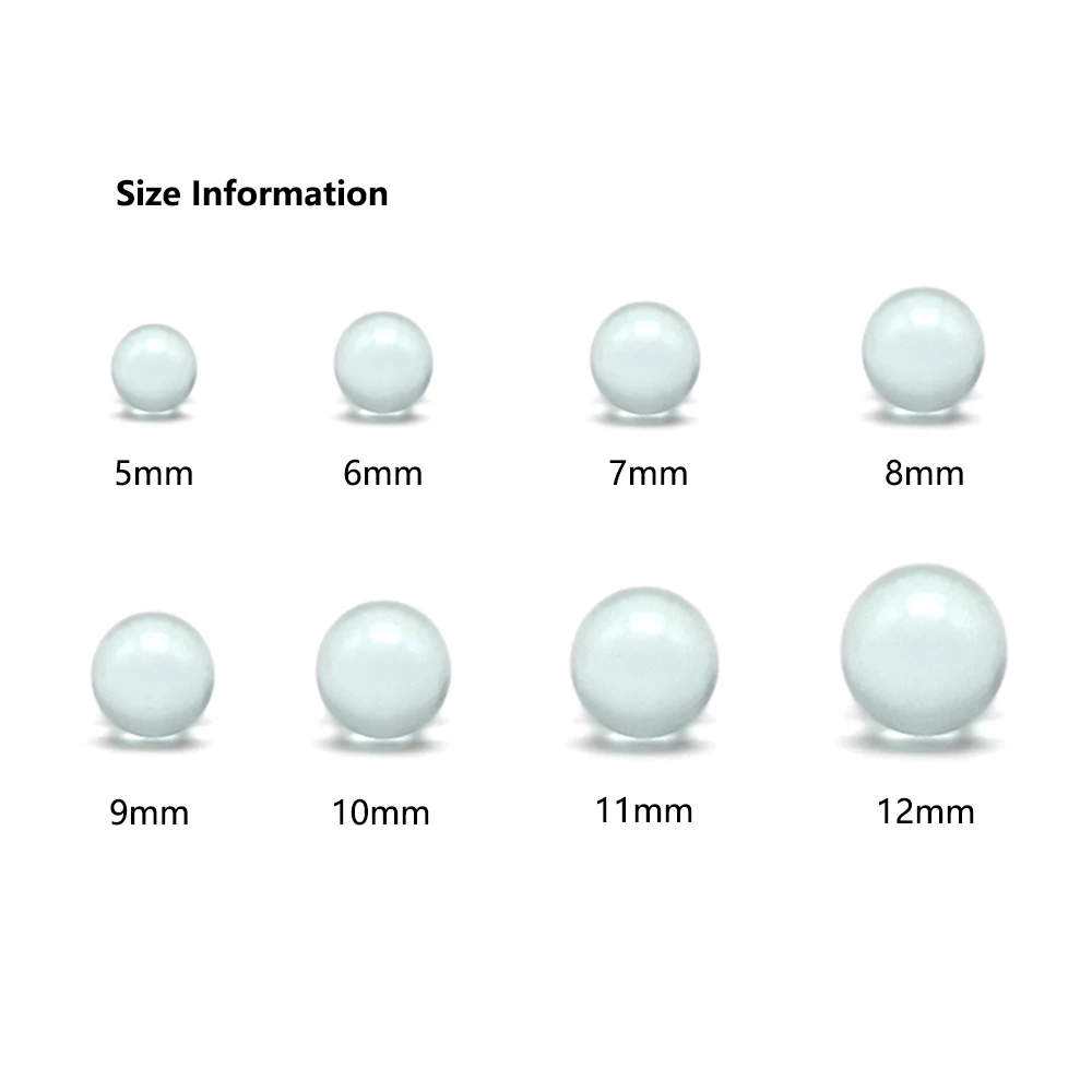 Glass Hookah Air Valve Seal Ball Shisha Narguile Accessories 5mm-12mm